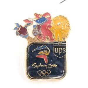VTG 2000 Sydney Summer Olympics Mascots UPS United Parcel Service Logo Ename Pin